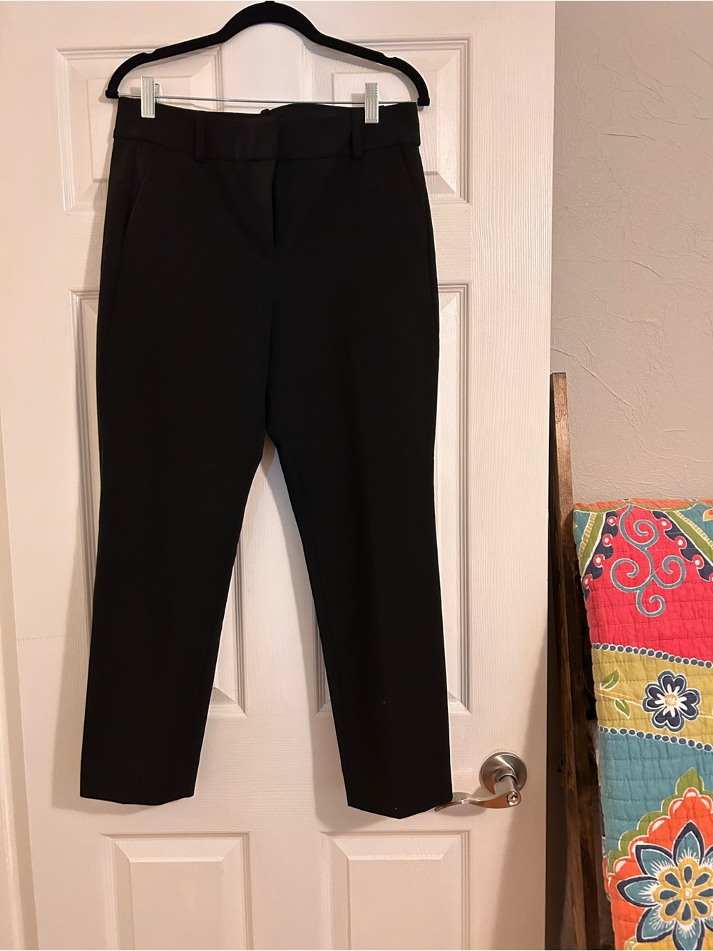 J. Crew Black Slim Trousers